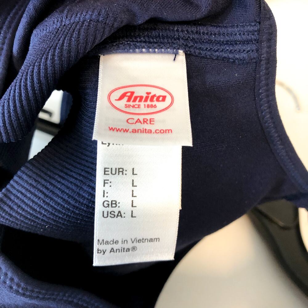 ANITA Women's Lynn Post Mastectomy Bra Large Maritime Blue Molded Cups NWT - Picture 7 of 12
